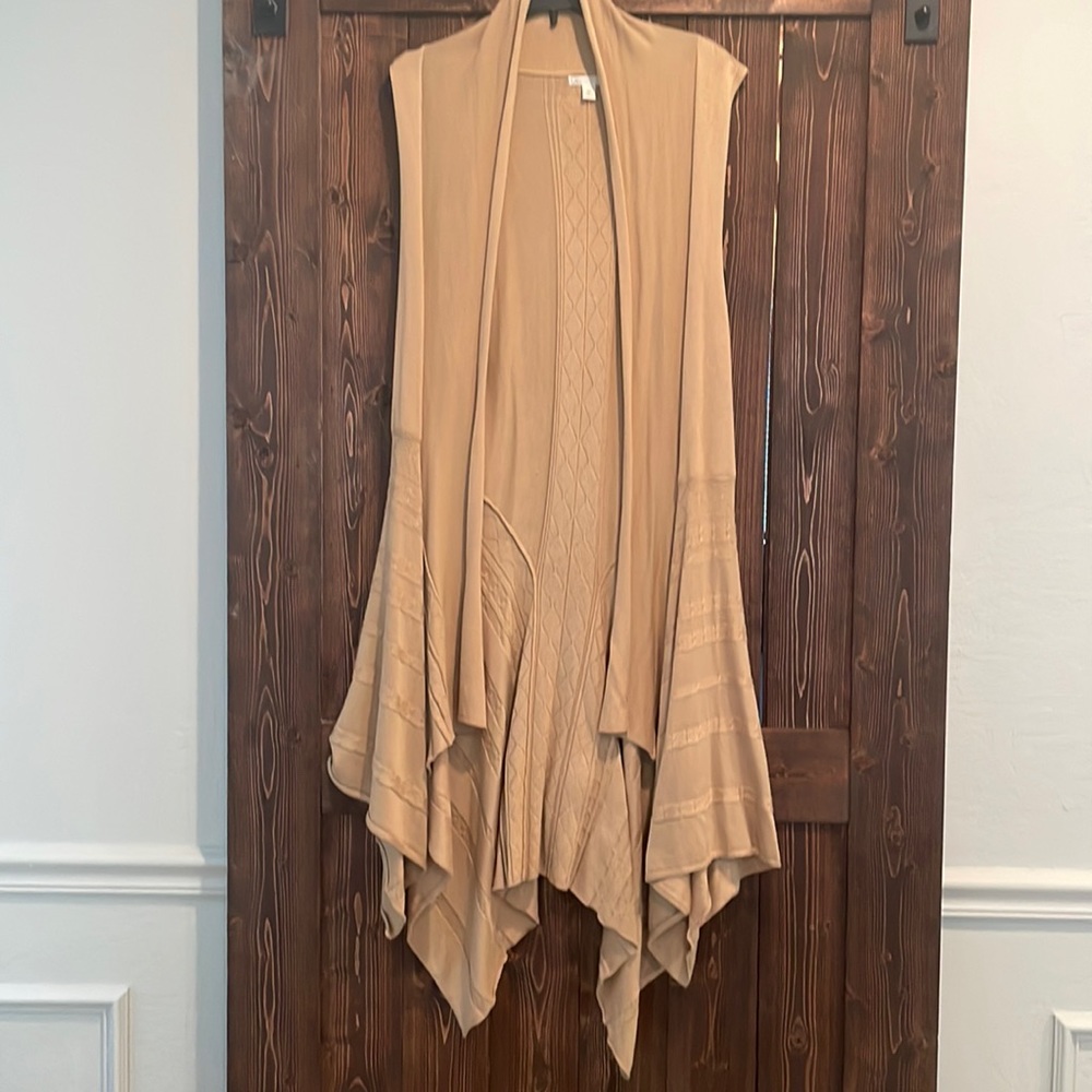 Oversized Medium Beige long cardigan